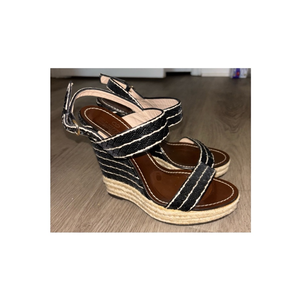 Vintage Valentino Wedge Sandals Espadrilles